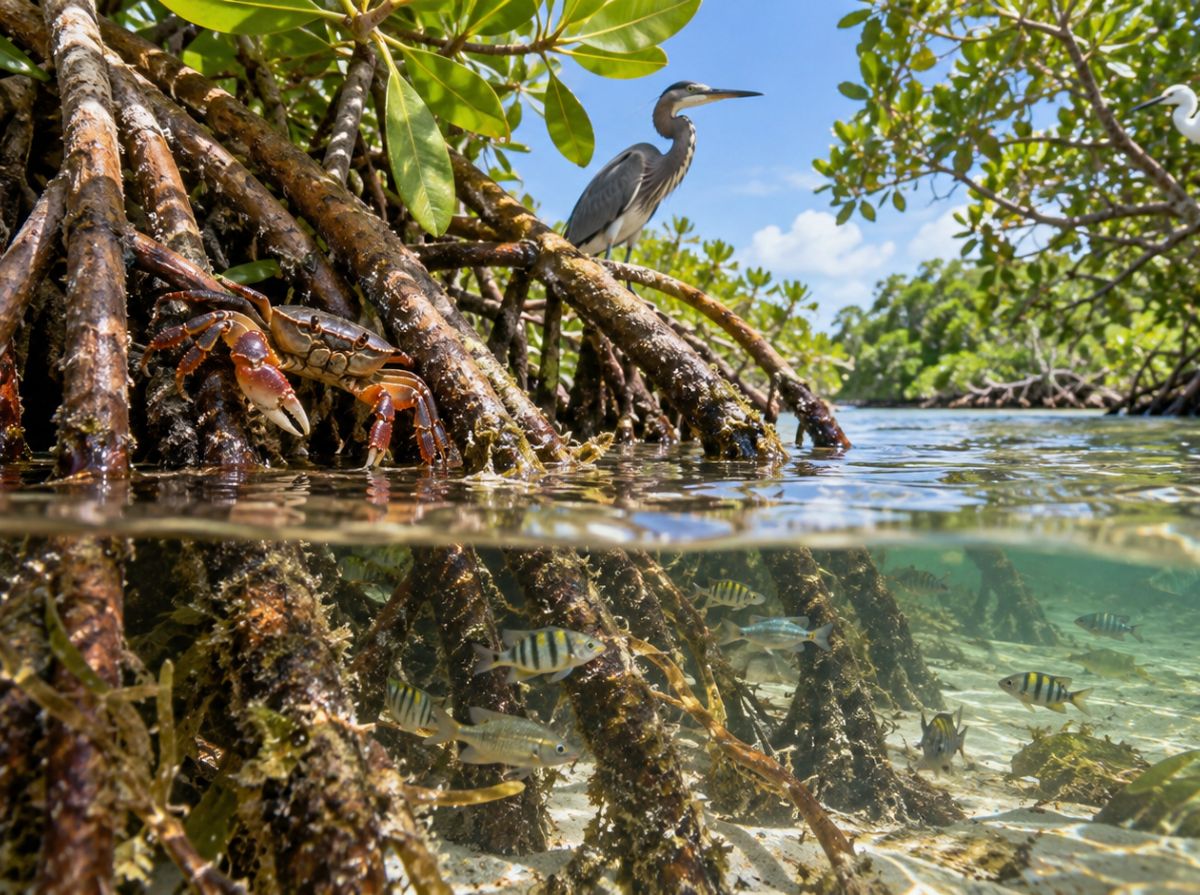 Manglares de Miches: el ecosistema que protege Playa Esmeralda