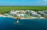Oceanfront hotel area at Playa Esmeralda, Miches, Dominican Republic.
